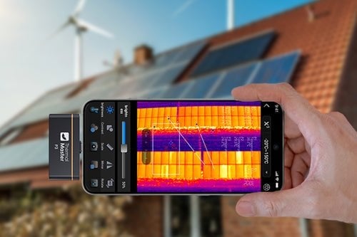 Solar Panel için Mobil Termal Kamera