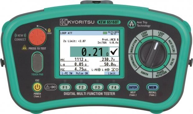 SANWA KS 1 Hediyeli  - KEW 6516BT Kyorıtsu 10 Fonksiyonlu İç Tesisat Test Cihazı