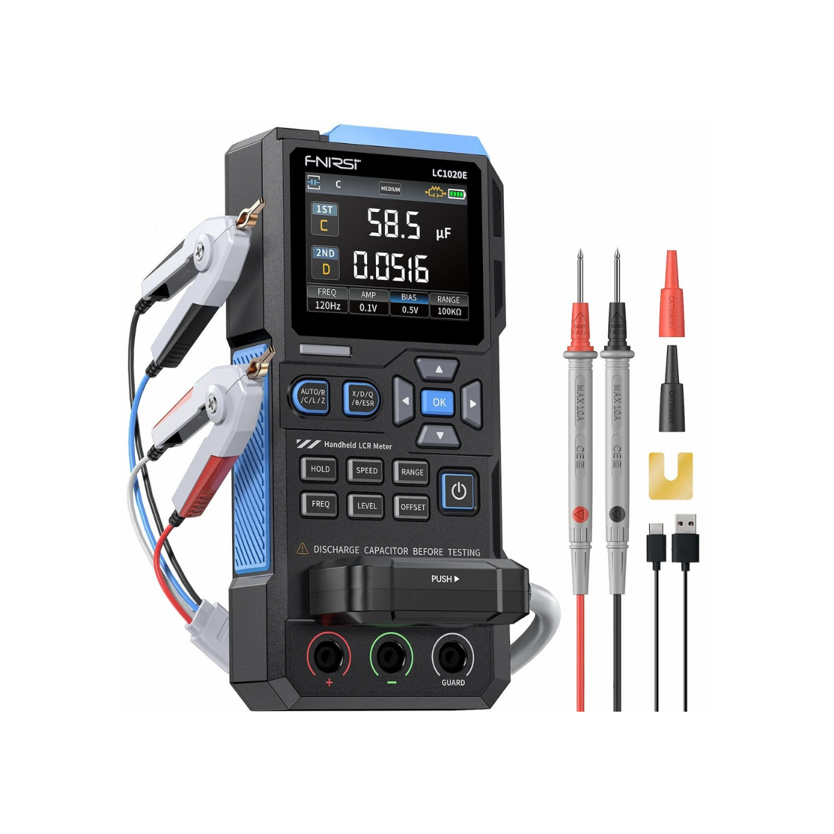 FNIRSI LC1020E LCR Metre 100kHz ESR Ölçer