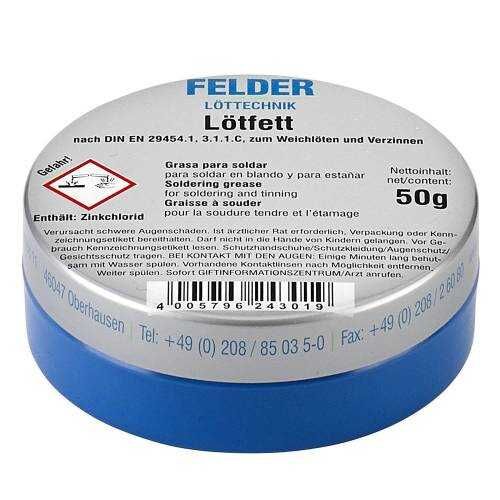 Lötfett Felder Lehim Pastası 50 Gr