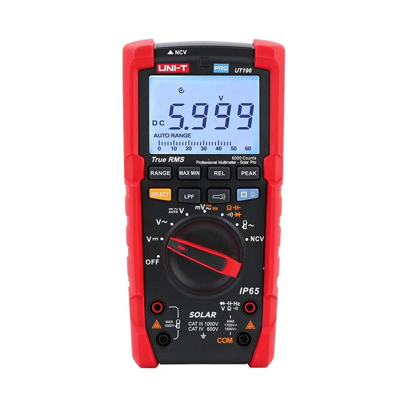 UNI-T UT196 1700V DC TRUE RMS SOLAR DİJİTAL MULTİMETRE