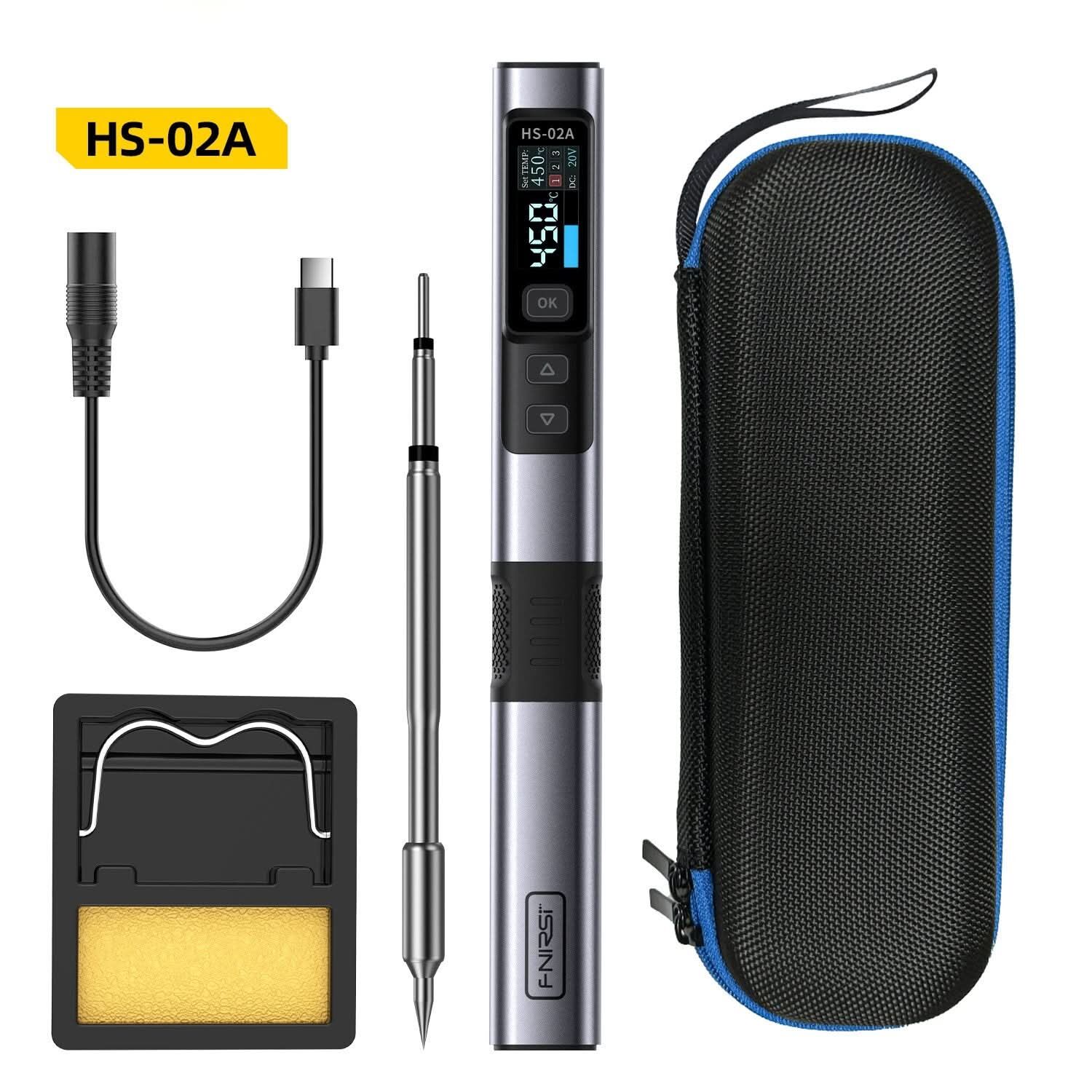 FNIRSI HS02A Akıllı Kalem Havya + HS02A-B Seti