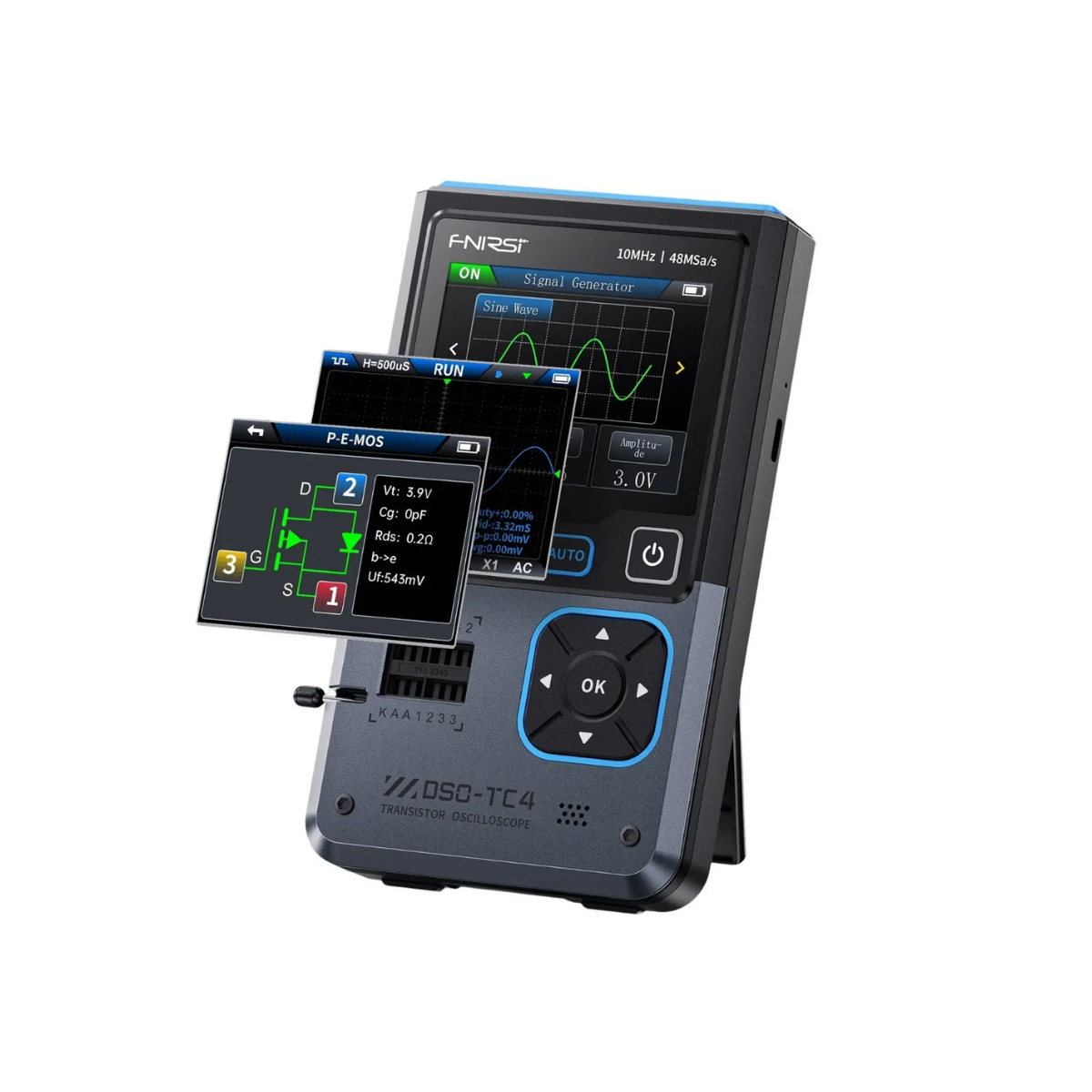FNIRSI DSO-TC4 Dijital Osiloskop ve Transistör Test Cihazı