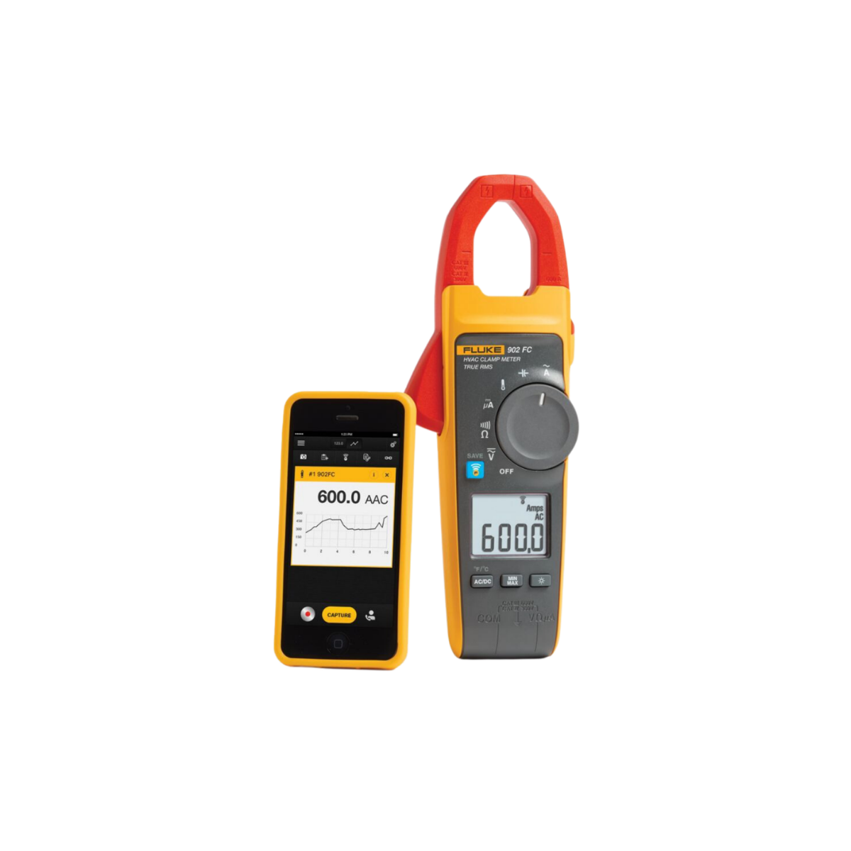 Fluke 902 FC True RMS Kablosuz HVAC Pensampermetre
