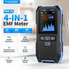 FNIRSI ERD-10 4’ü 1 Arada EMF Radyasyon Ölçer (Elektrik + Manyetik + RF + Sıcaklık)