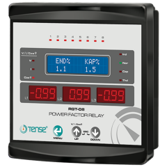 TENSE RGT-08 Trifaze Reaktif Güç Kontrol Rölesi 8 Kademe LCD