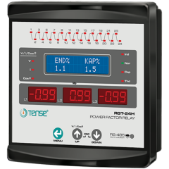 TENSE RGT-24H Reaktif Güç Kontrol Rölesi 24 Kademe RS485 LCD