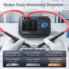 FNIRSI SWM-20 1200A Punta Kaynak Makinesi Dual Pulse Taşınabilir Spot Welder