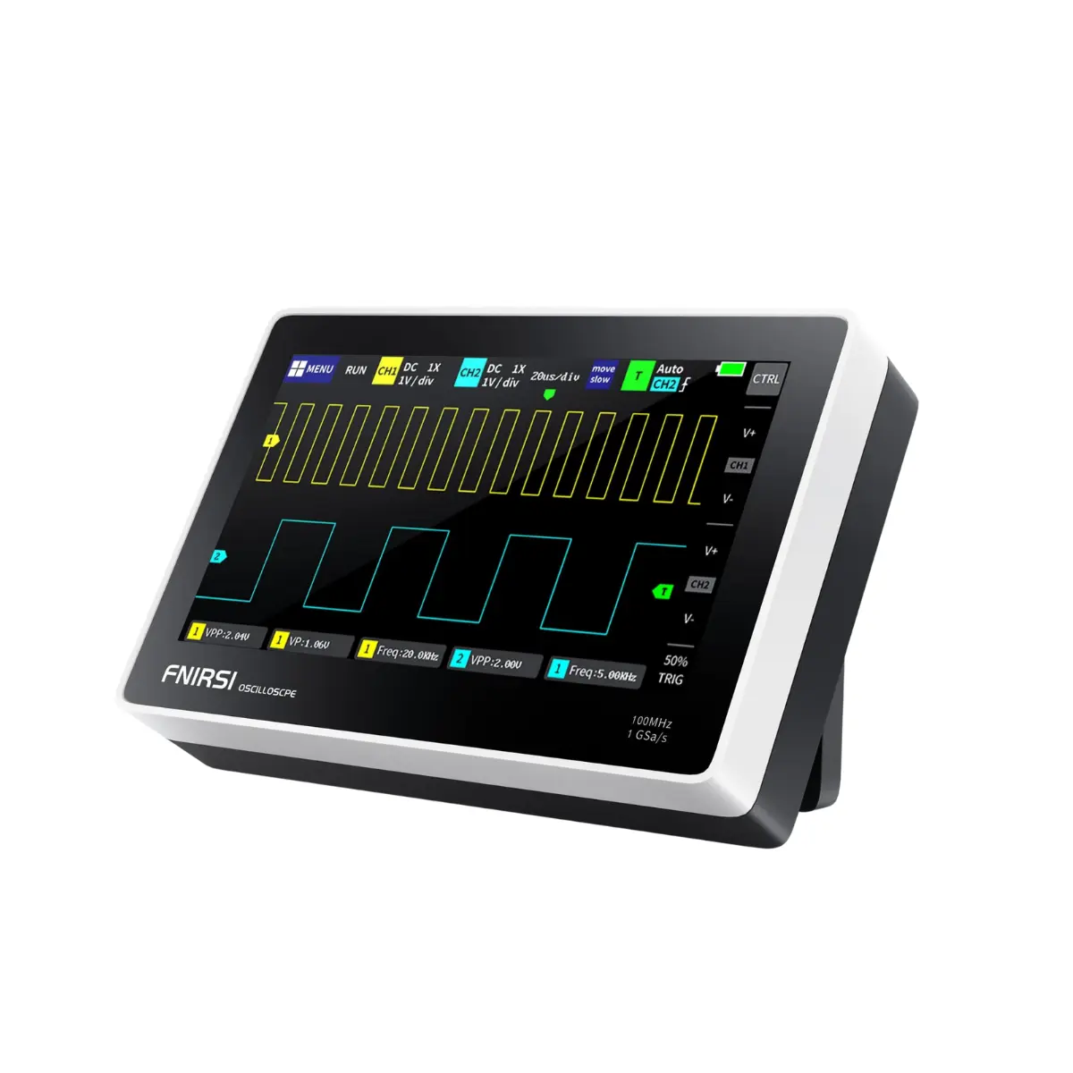 FNIRSI 1013D Tablet Osiloskop 100MHz 1GSa/s Çift Kanallı Dijital Osiloskop