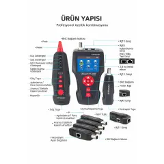 NOYAFA NF-8601W Ağ Test Cihazı RJ45 RJ11 PoE Ping Kablo Tester