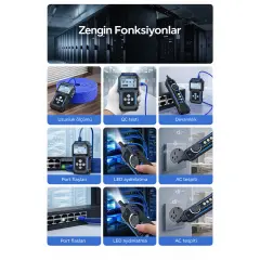 NOYAFA NF-8209Pro Ağ Test Cihazı Kablo Takip PoE Ping Tester