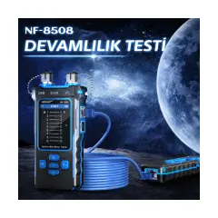 NOYAFA NF-8508 Ağ Test Cihazı Fiber Optik RJ45 PoE OPM VFL Tester