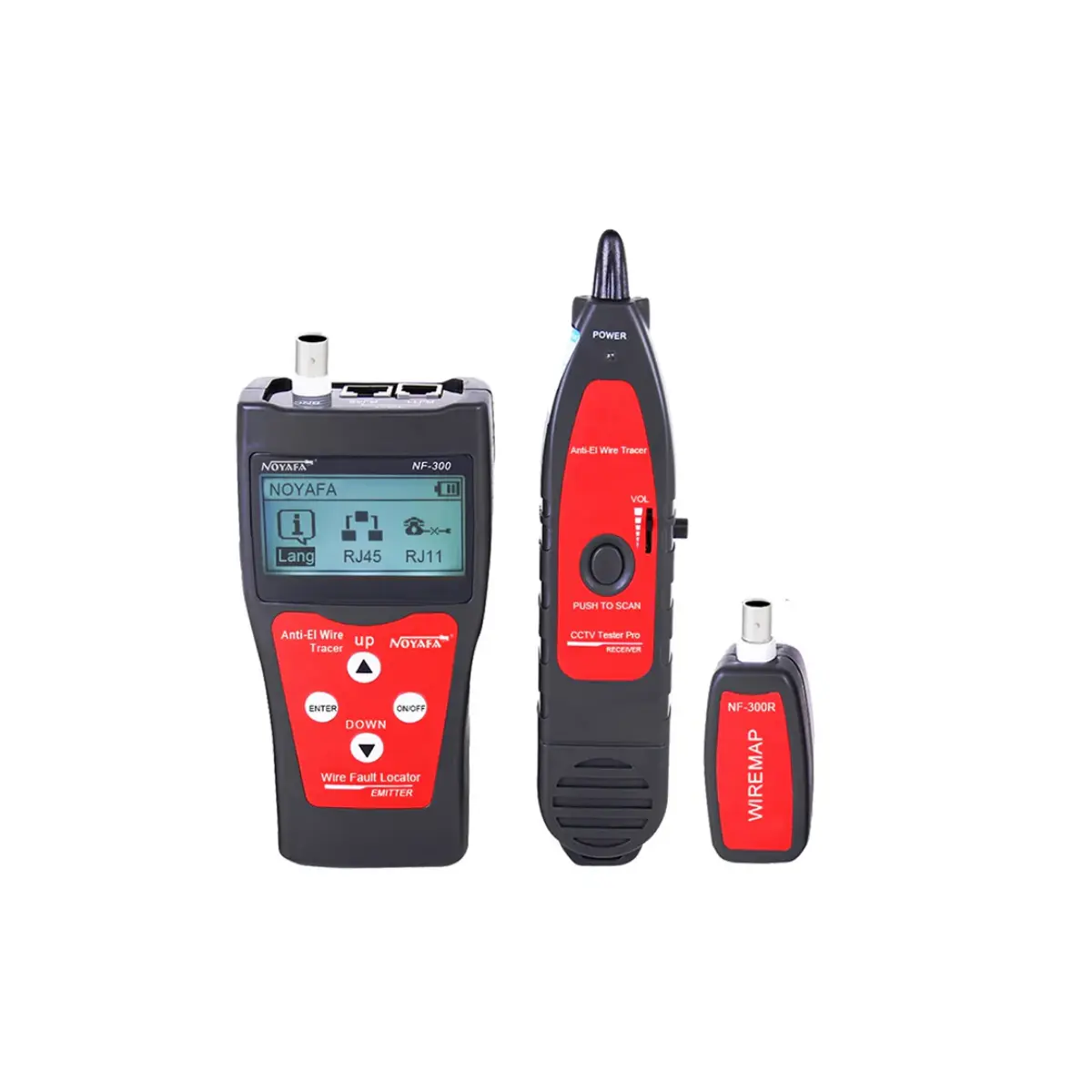 NOYAFA NF-300 Network Kablo Test Cihazı RJ45 RJ11 BNC USB Tester