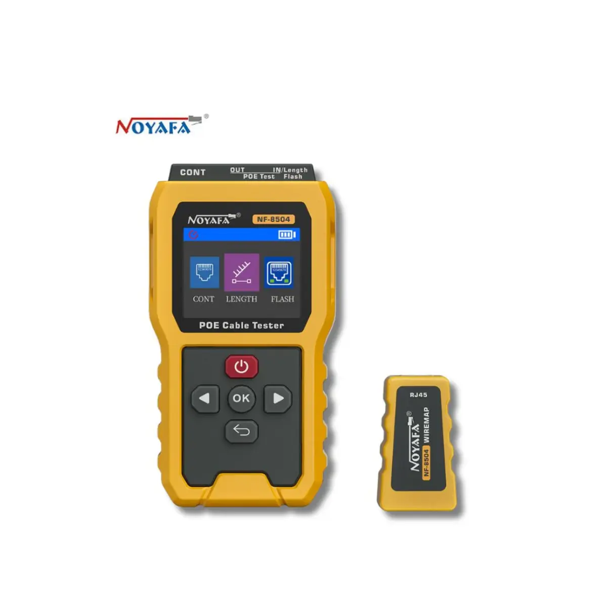 NOYAFA NF-8504 PoE Network Kablo Test Cihazı RJ45 CAT5 CAT6 Tester