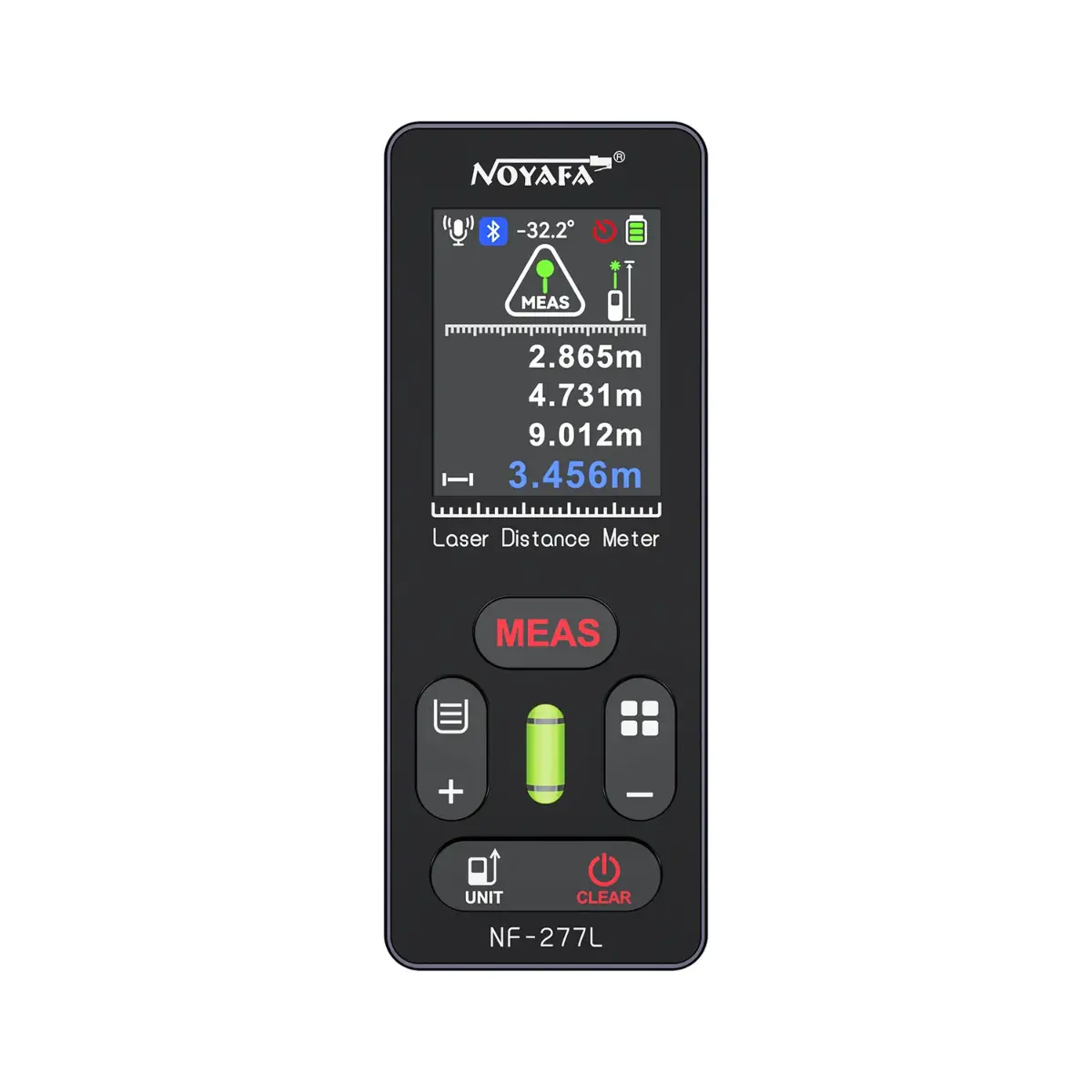 NOYAFA NF-277L Lazer Mesafe Ölçer 100m Yeşil Lazer Profesyonel Dijital Metre