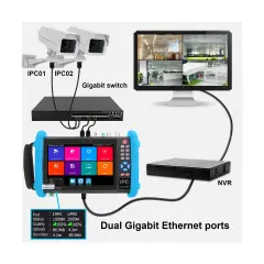 NOYAFA NF-716ADHS PRO CCTV Kamera Test Cihazı 4K IP Analog PoE Tester