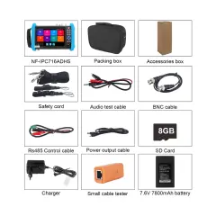 NOYAFA NF-716ADHS PRO CCTV Kamera Test Cihazı 4K IP Analog PoE Tester