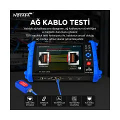 NOYAFA NF-İPC722ATCHS CCTV Kamera Test Cihazı 4K IP Analog PoE Tester
