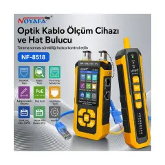 NOYAFA NF-8518 Fiber Optik Test Cihazı Optical Wire Meter Tracer OPM VFL PoE RJ45