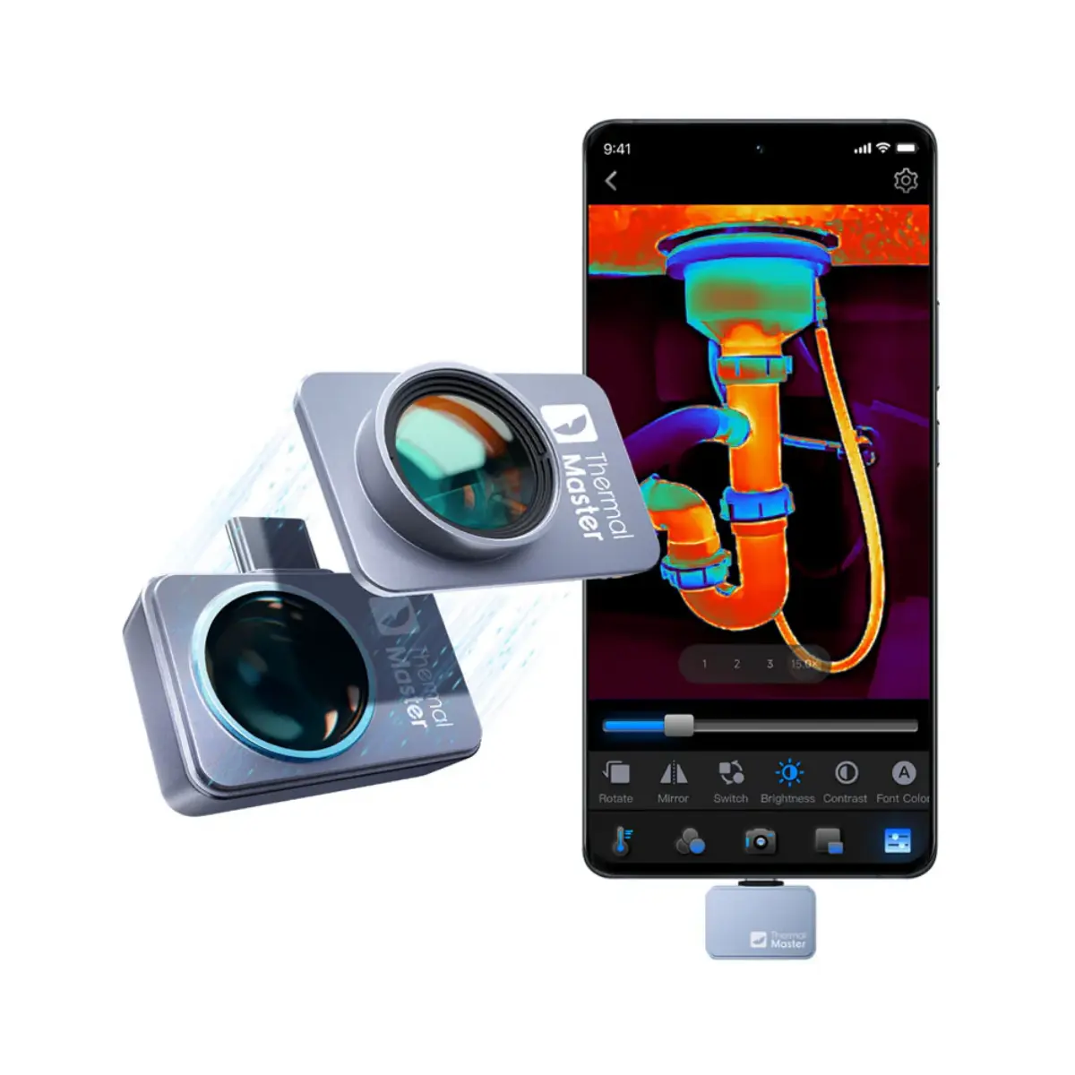 Thermal Master P2 Pro Android Termal Kamera | 256x192 IR, 15X Zoom, -20°C ~ 600°C