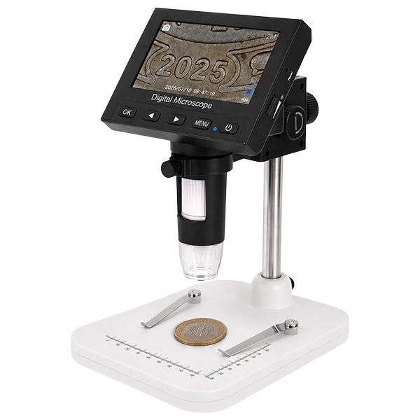 DM4 Mini Ekranlı 1000X Dijital Mikroskop | 4.3'' Gösterge