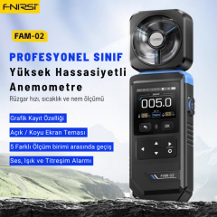 FNIRSI FAM-02 Anemometre Dijital Rüzgar Hızı Ölçer