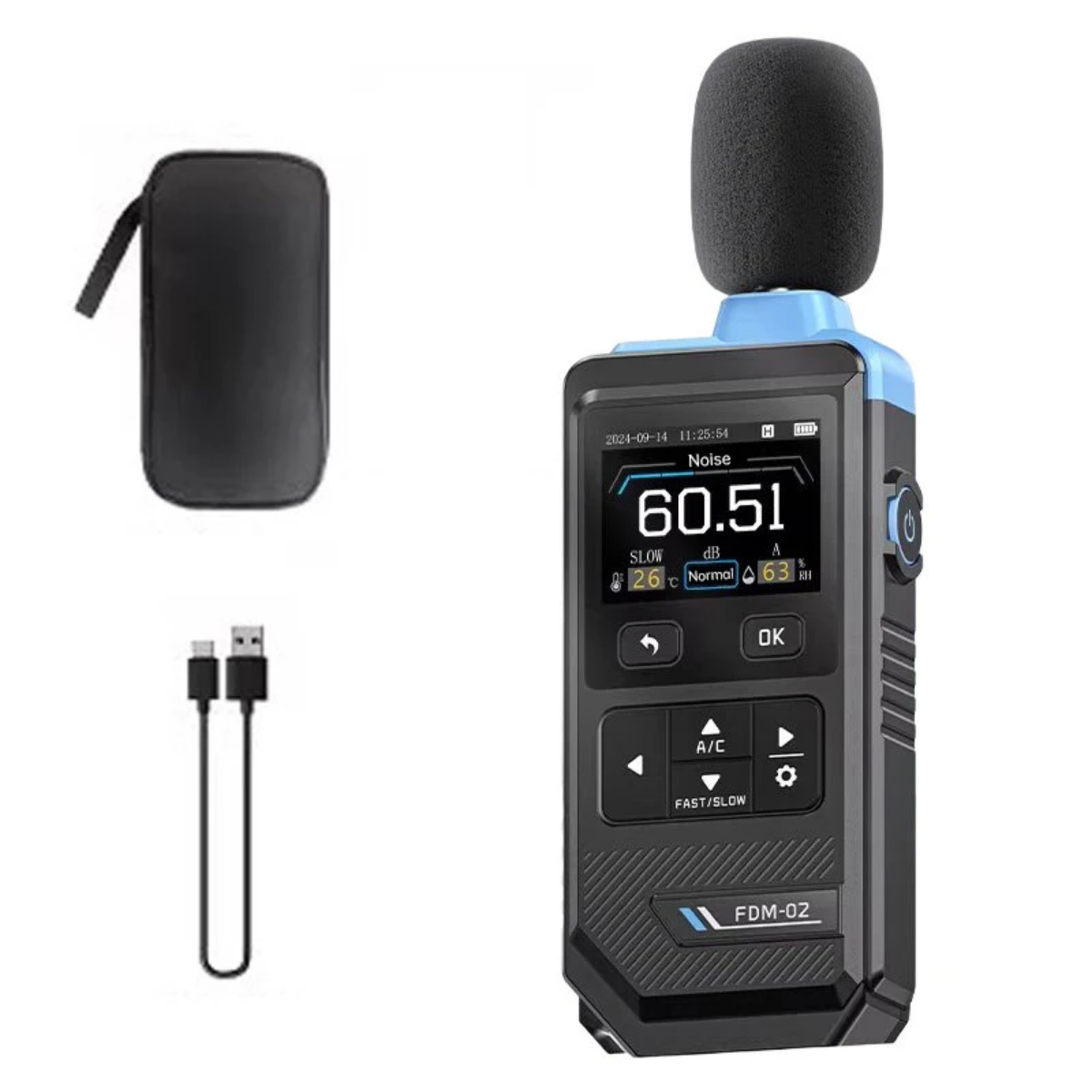 FNIRSI FDM-02 Desibelmetre Dijital Ses Seviyesi Ölçer