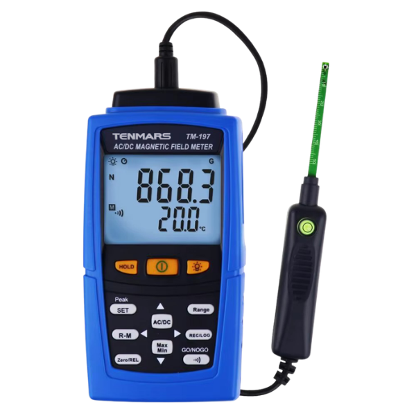 Tenmars TM-197 Dijital Gaussmetre | AC/DC Manyetik Alan Ölçer | 30.000 Gauss