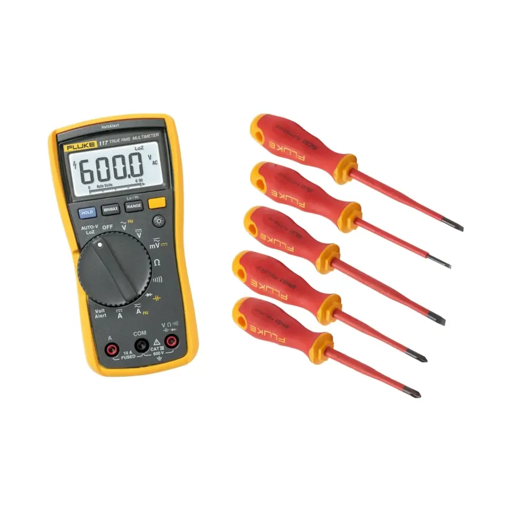 Fluke IB117M 117 True RMS Multimetre ve 5'li Yalıtımlı Tornavida Seti