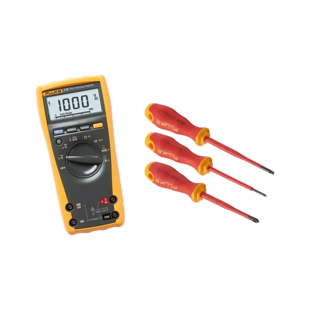 Fluke IB179L 179 True RMS Multimetre ve 3'lü Yalıtımlı Tornavida Seti