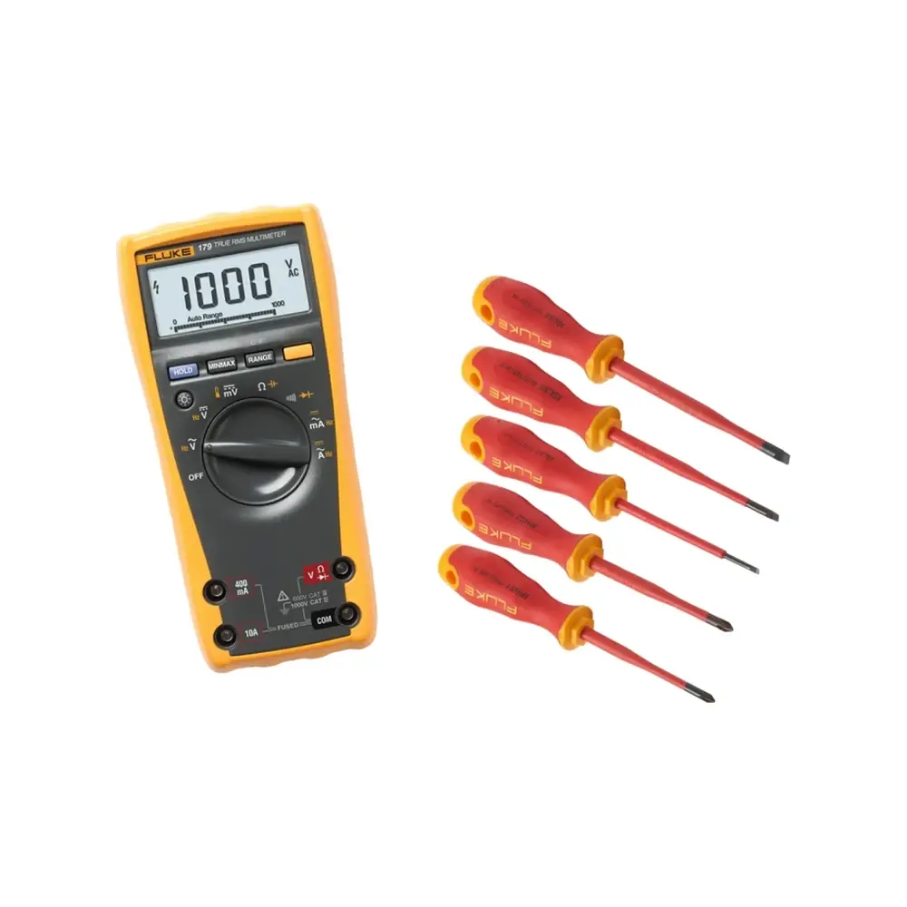Fluke IB179M 179 True RMS Multimetre ve 5'li Yalıtımlı Tornavida Seti