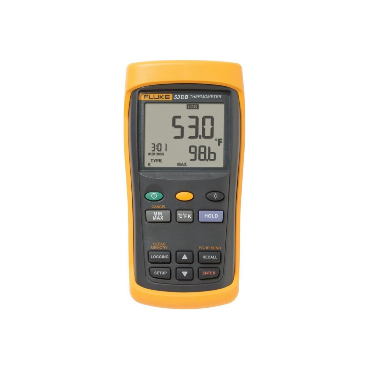 Fluke 53 II Veri Kayıtlı Tek Girişli Dijital Termometre