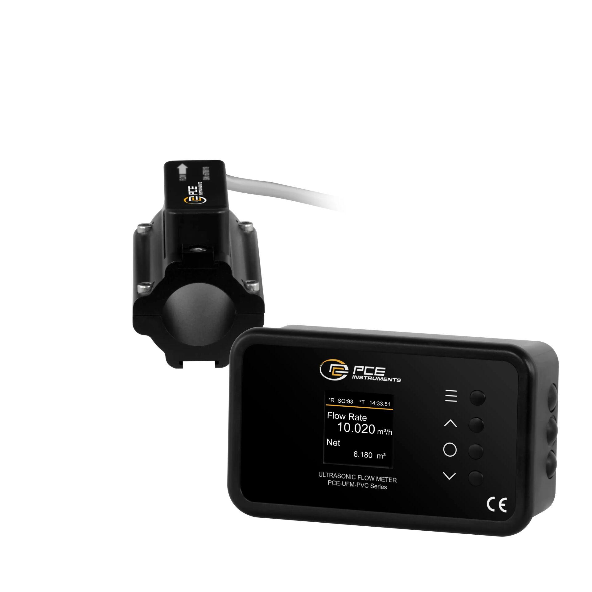 PCE Ultrasonik Debimetre (PVC Boru üzerine sabit kurulum)