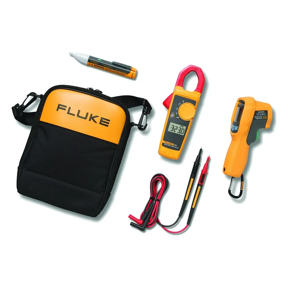 Fluke 62 MAX+/323/1AC IR Termometre, Pensampermetre ve Gerilim Dedektör Kiti