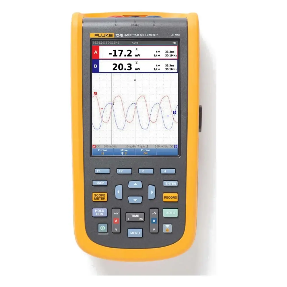 Fluke 124B Endüstriyel ScopeMeter El Tipi Osiloskop