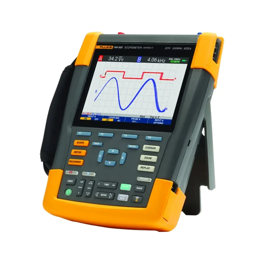 Fluke 190-502-III ScopeMeter El Tipi Osiloskop