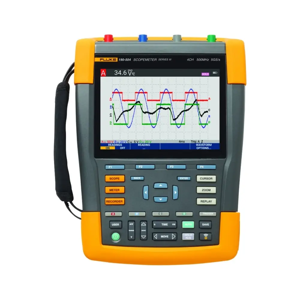 Fluke 190-504-III ScopeMeter El Tipi Osiloskop