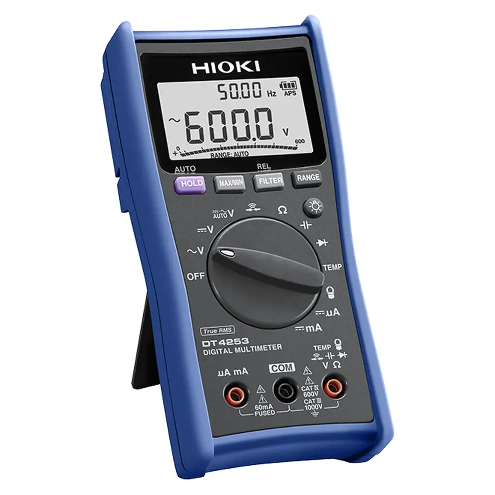 Hioki DT4253 Dijital Multimetre True RMS µA, 4–20 mA ve Sıcaklık Ölçümlü