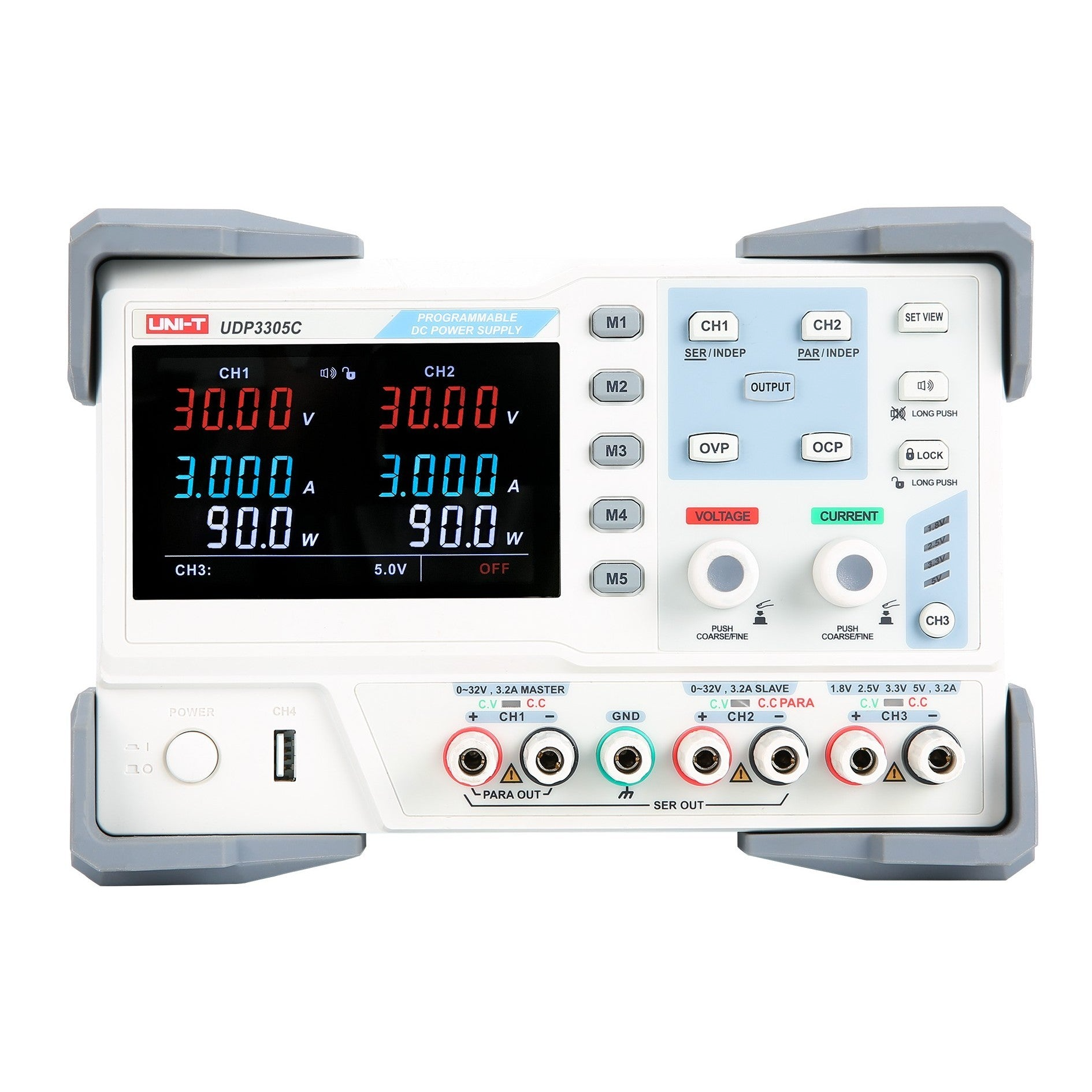 UNI-T UTP3305-C Programlanabilir 0-30V 5A DC Güç Kaynağı Seri bağlantı 0-60V 5A