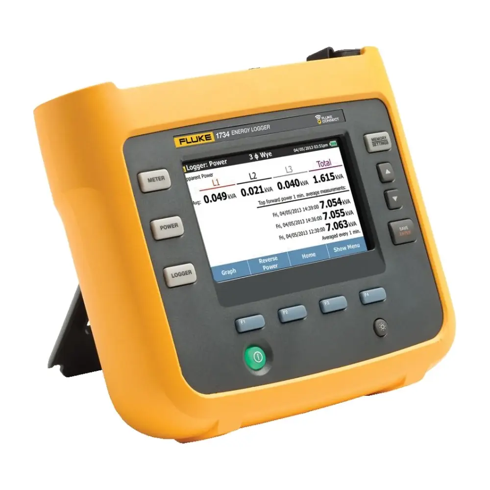 Fluke 1734/EUS Gelişmiş Üç Fazlı Enerji Kaydedici AB/ABD Versiyonu