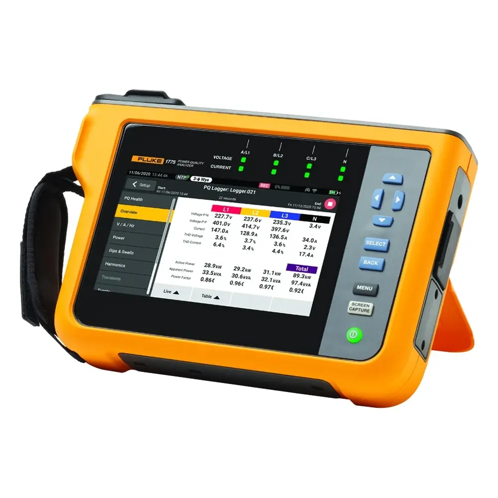 Fluke 1775 Üç Fazlı Güç Kalitesi Analizörü (Enerji Analizörü)