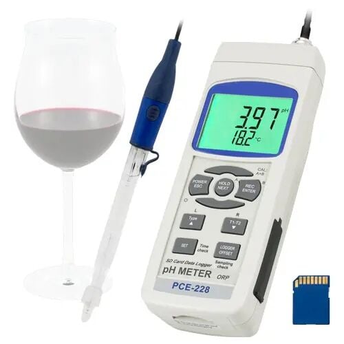 PCE Sıvı Analiz Cihazı (Şıra / Şarap pH Metre) PCE-228WINE