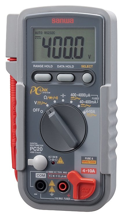 SANWA PC20  4000  COUNT  DIJITAL MULTIMETRE