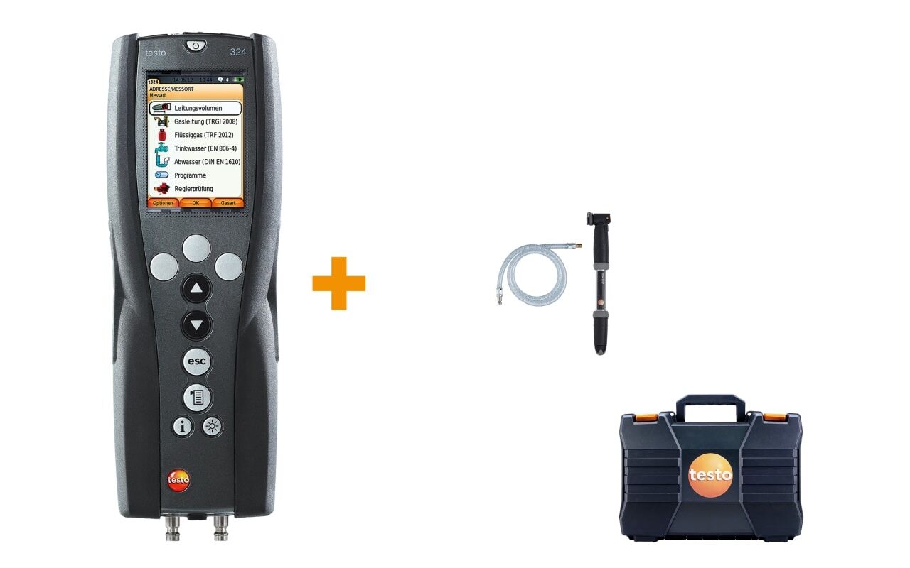 Testo 324 Set - Basınç ve Sızdırmazlık Test Cihazı