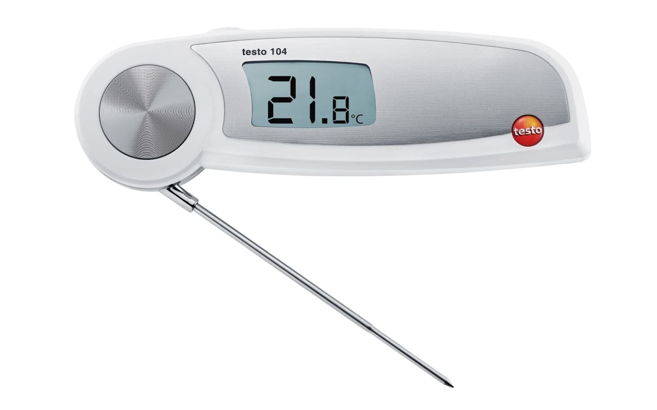 Testo 104 – Su Geçirmez ve Katlanabilir Sıcaklık Ölçüm Cihazı