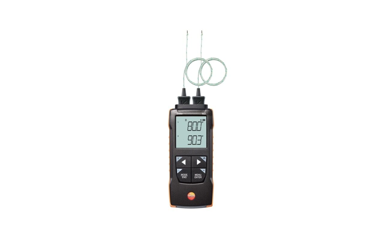 Testo 922 – App Bağlantılı K Tipi Termokupl için Fark Sıcaklık Ölçer