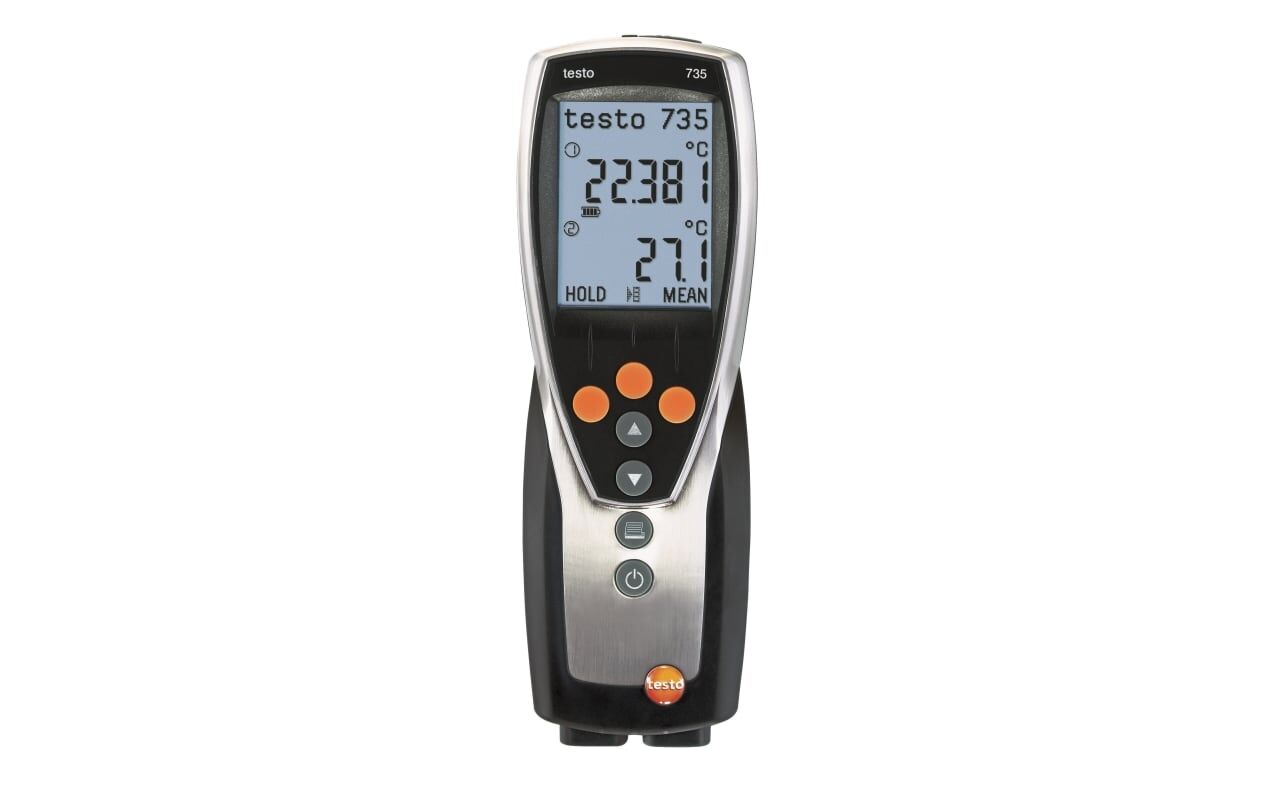 Testo 735-2 – 3 Kanallı Sıcaklık Ölçüm Cihazı (Veri Hafızalı ve PC Yazılımlı)