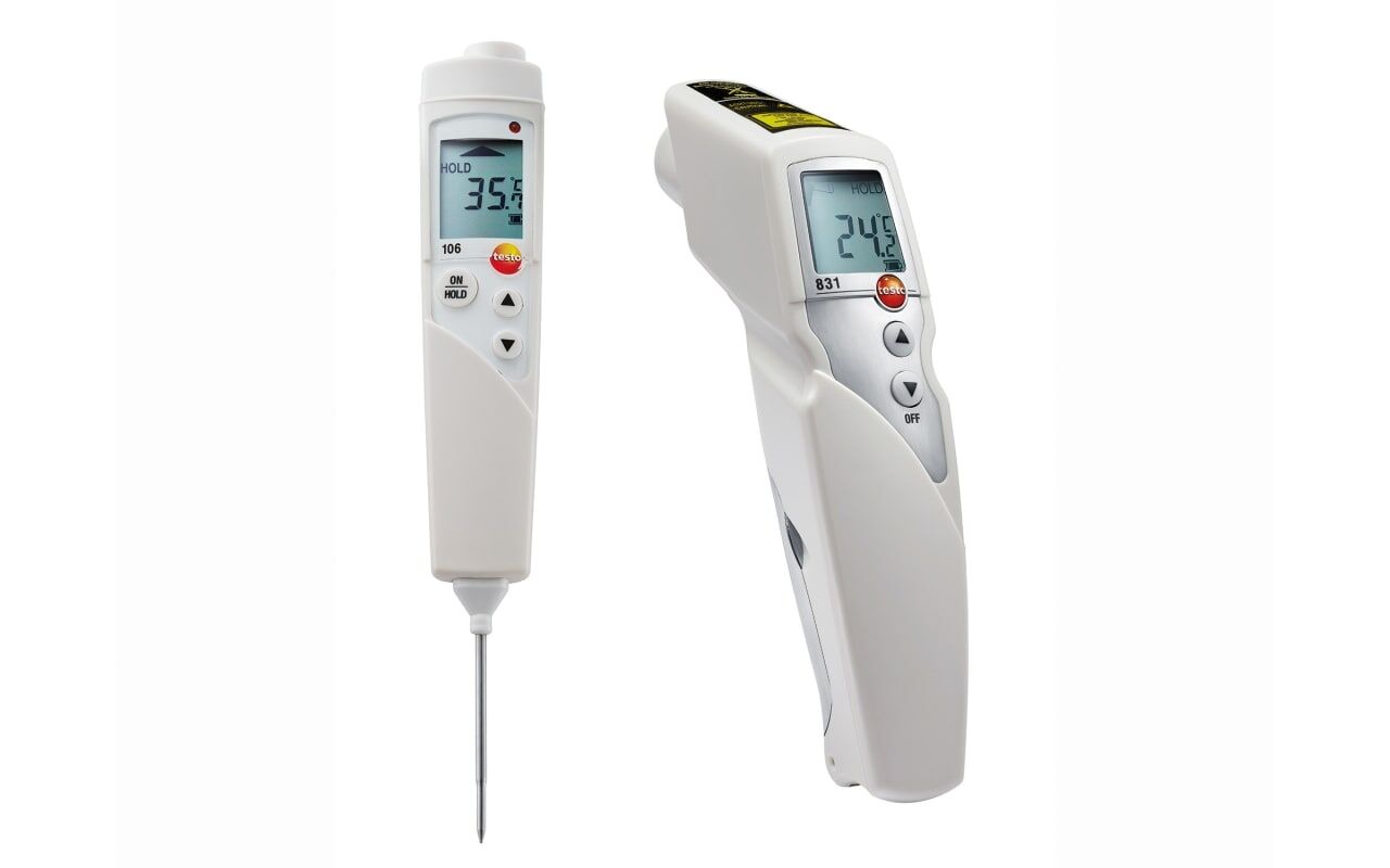 Testo 831 + Testo 106 Set – Infrared Termometre & Batırma Tipi Termometre Kombinasyonu