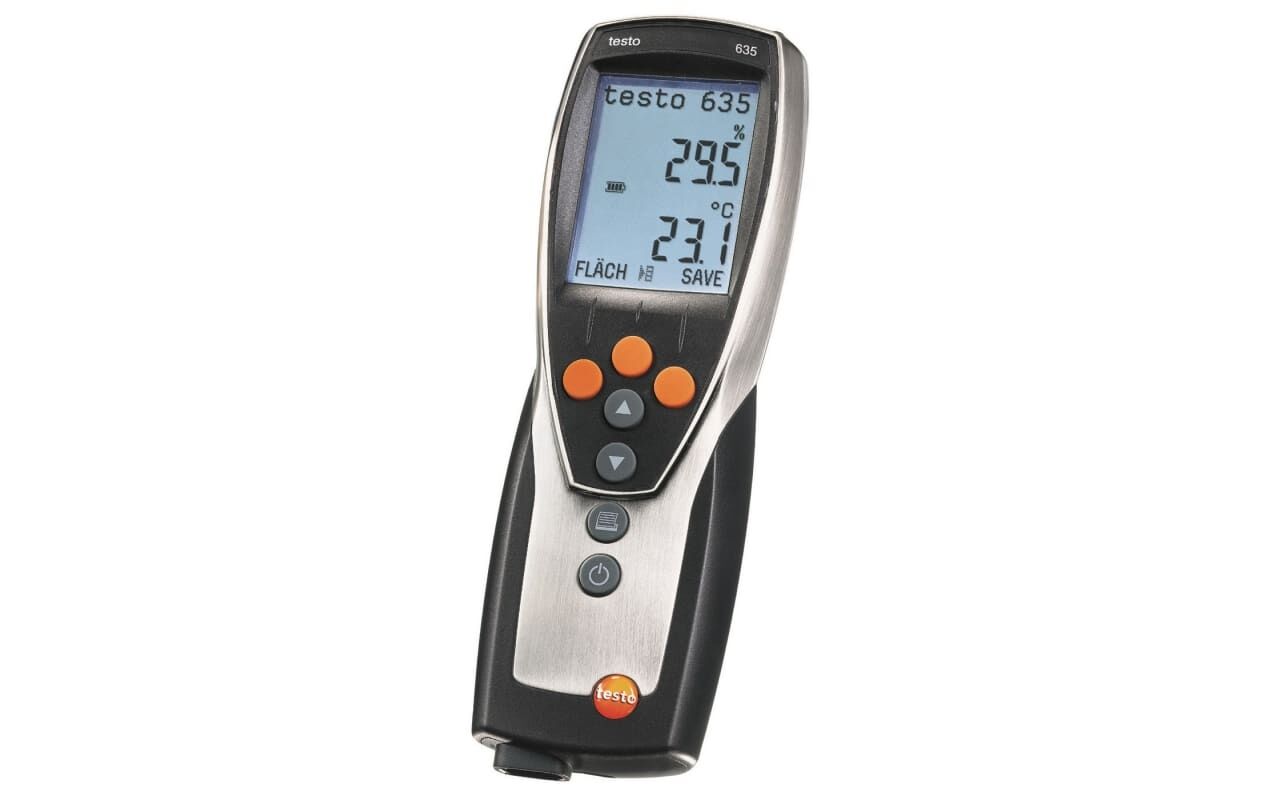 Testo 635‑2 U‑Değeri Seti – Nem / U‑Değeri Ölçüm Cihazı (Hafızalı, PC Yazılımlı)