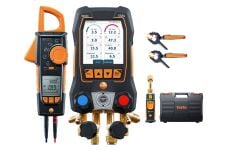 Testo 558 S Akıllı Vakum Seti – Pens Ampermetre ve Kablosuz Sıcaklık ve Vakum Problarına Sahip Akıllı Dijital Manifold